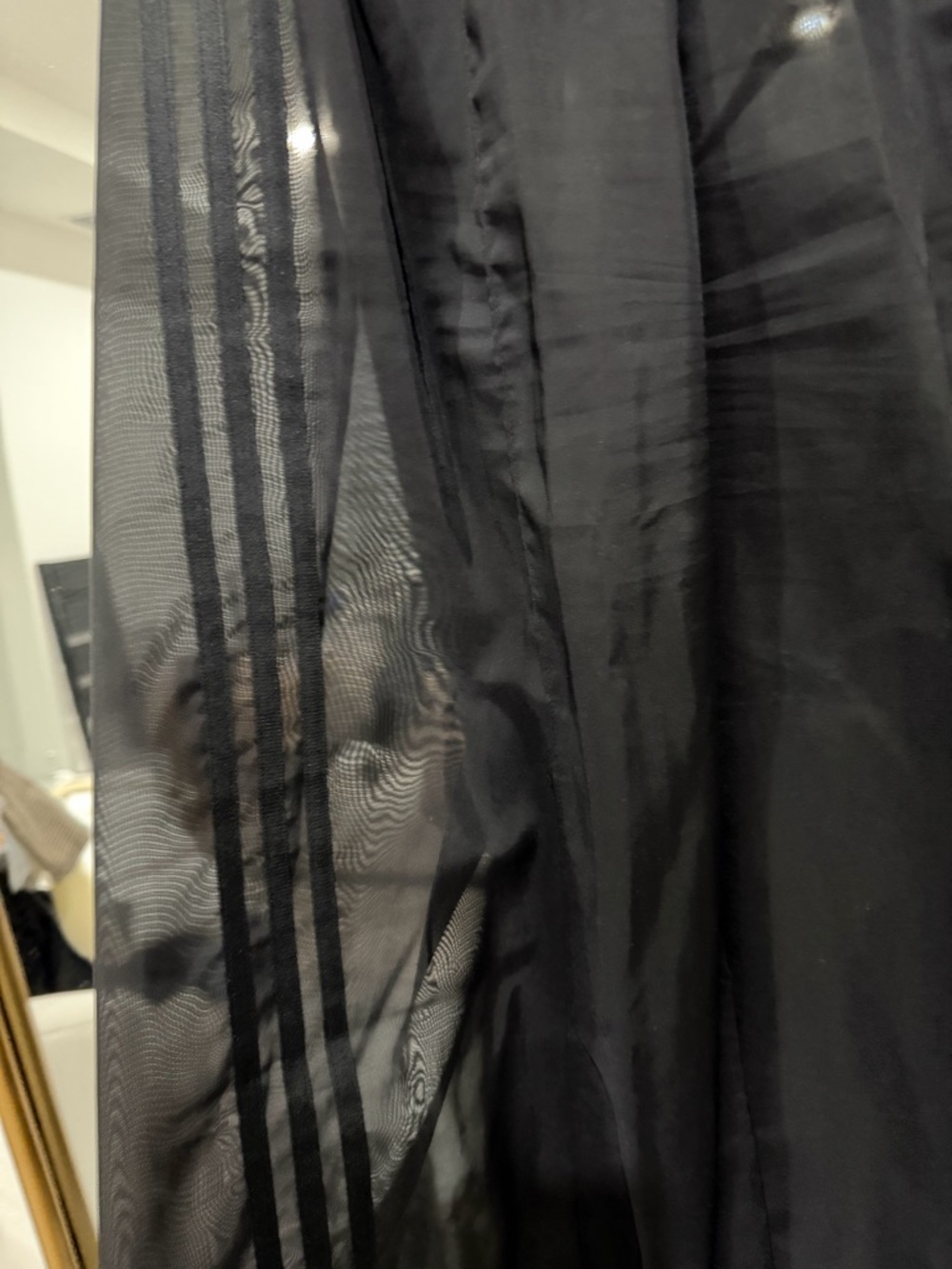 Adidas Black Women’s Wide-Leg Sheer Dress Pants Size XS - Picture 4 of 9